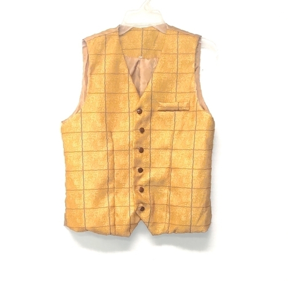 Trendy Vest gold with blue and tan stripes Size: M - Picture 1 of 4